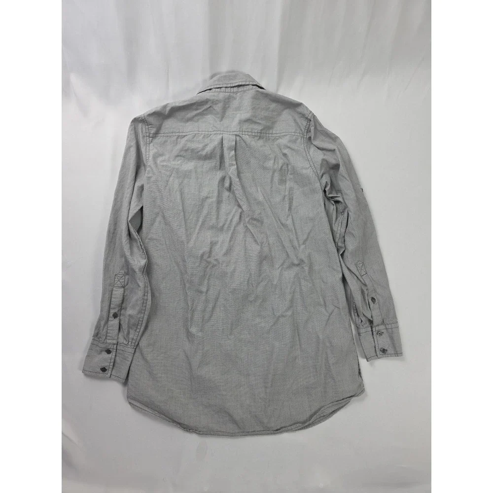 J.Crew Shirt Mens‎ Mens Gray Long Sleeve Popover Utility Cotton Style 37664